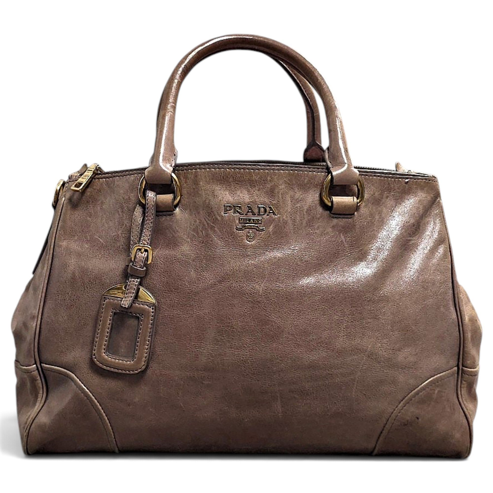 Patent leather handbag