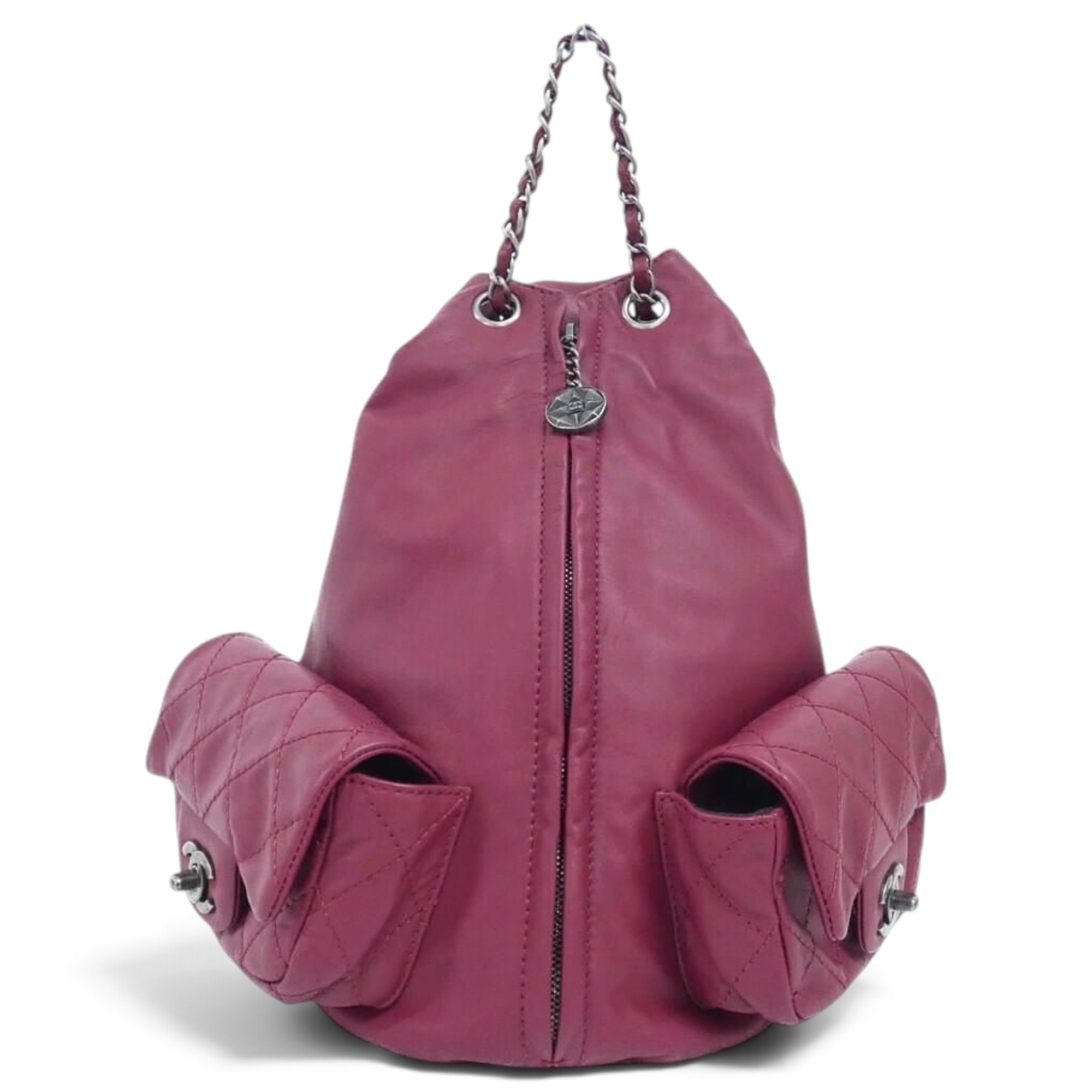 Leather backpack