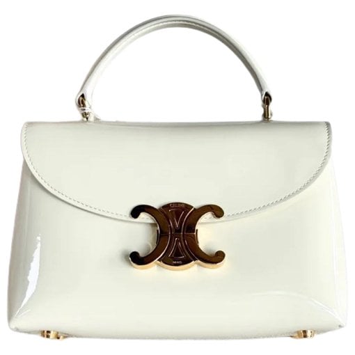 Triomphe patent leather handbag