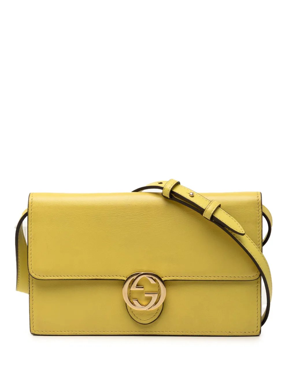 2000-2015 Calfskin Interlocking G Wallet on Chain crossbody bag