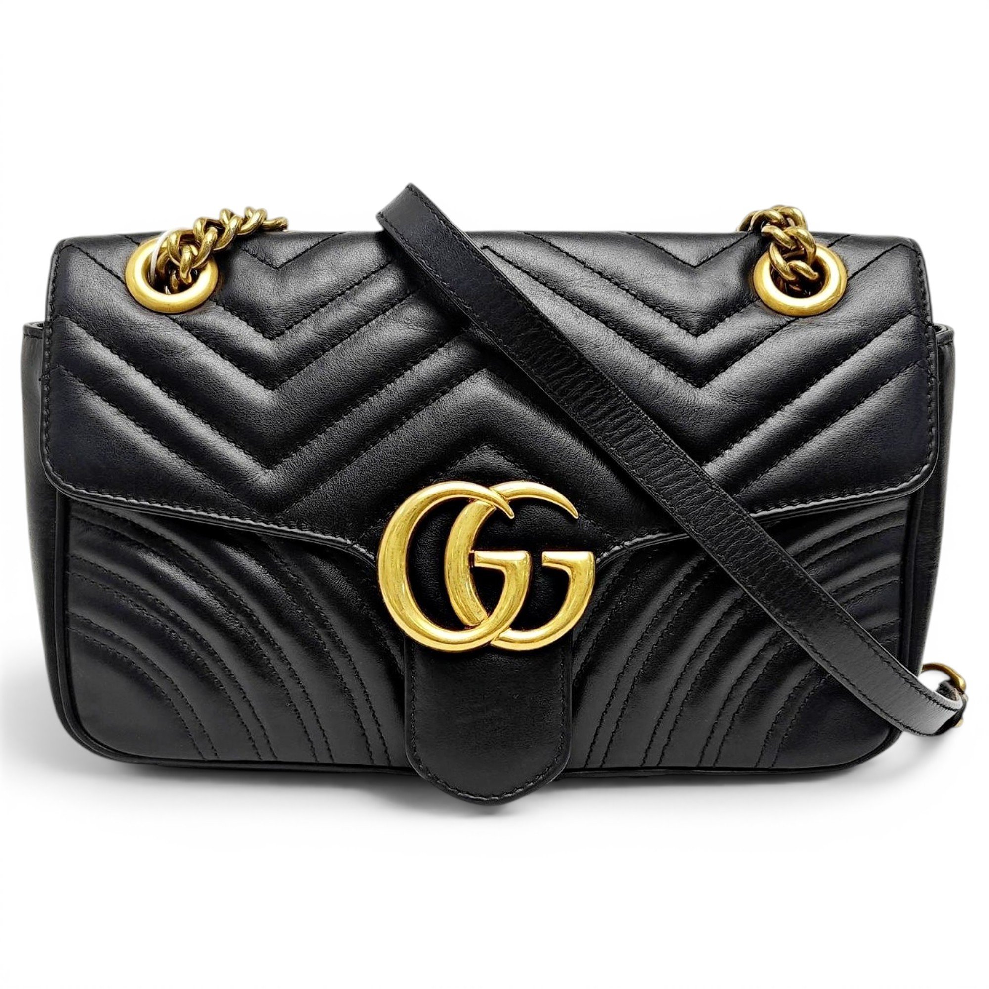 GG Marmont Flap leather crossbody bag