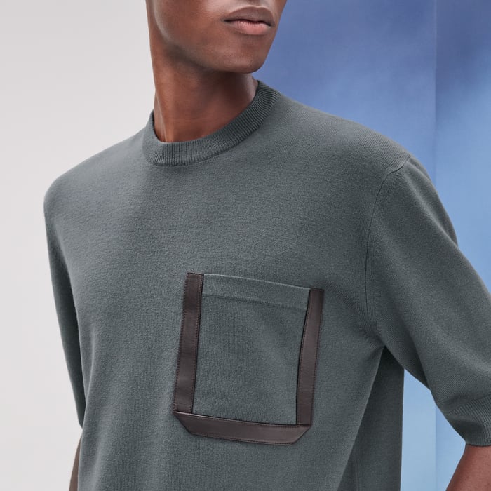 Orage "Virage Cuir" Crewneck Sweater
