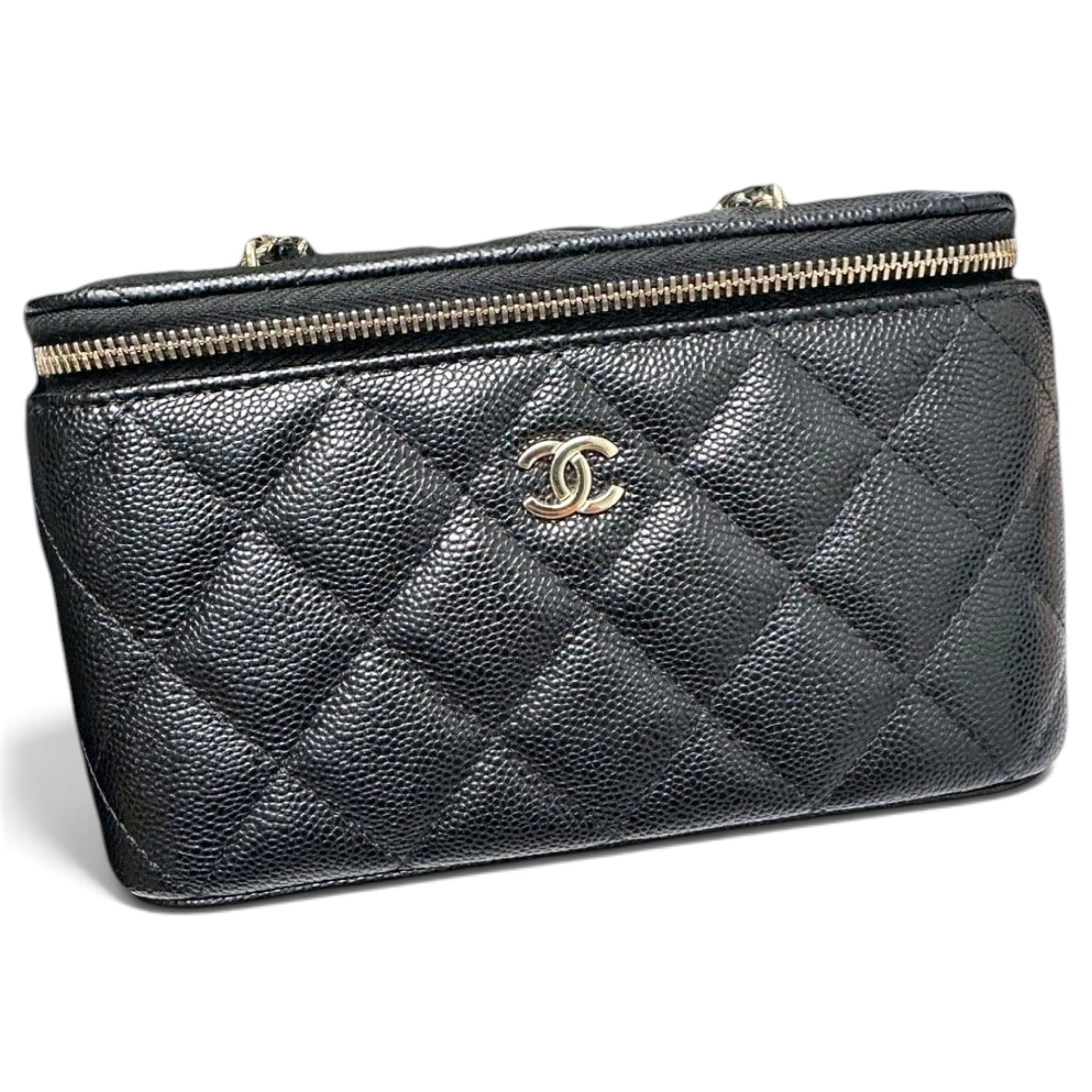 Vanity leather handbag