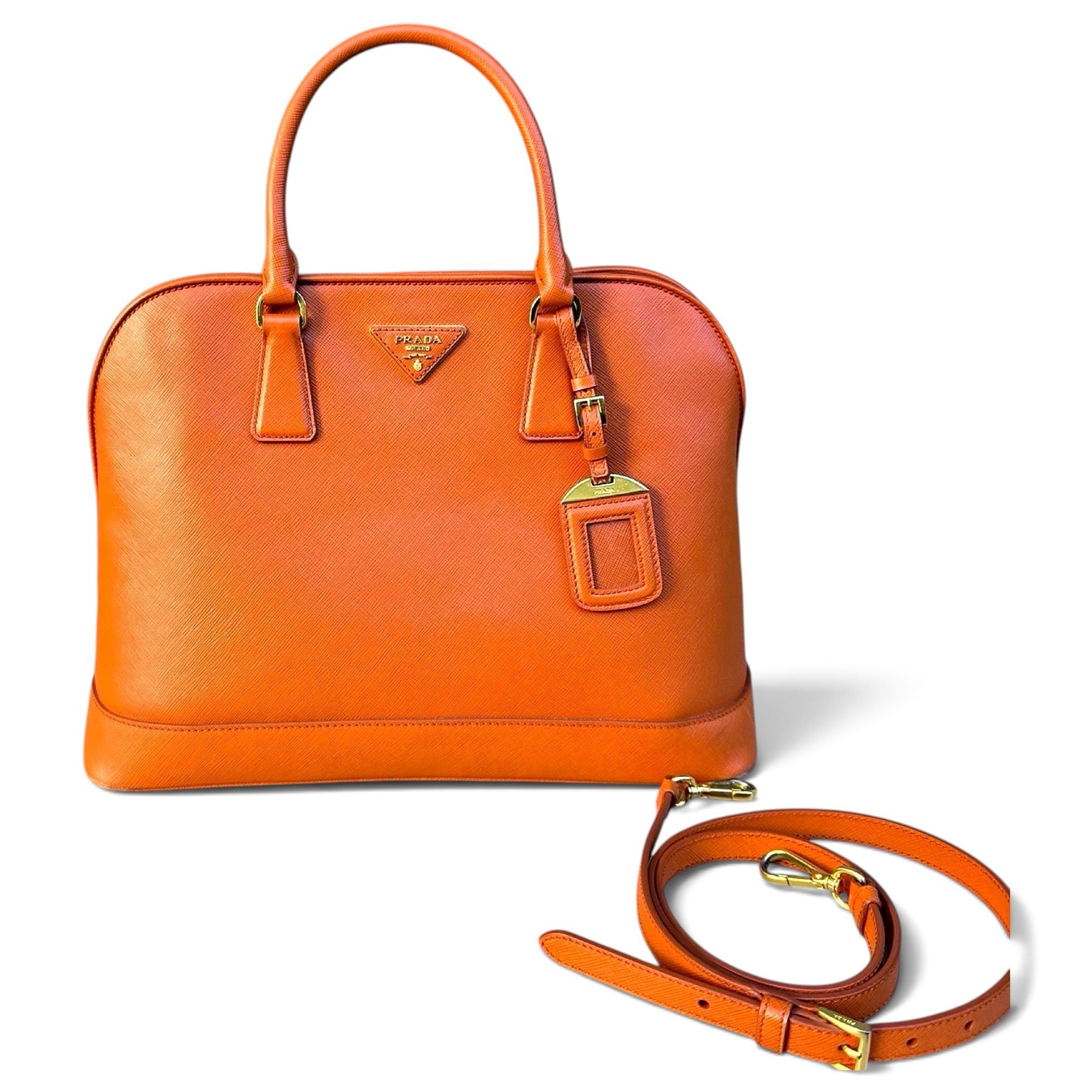 Promenade leather handbag
