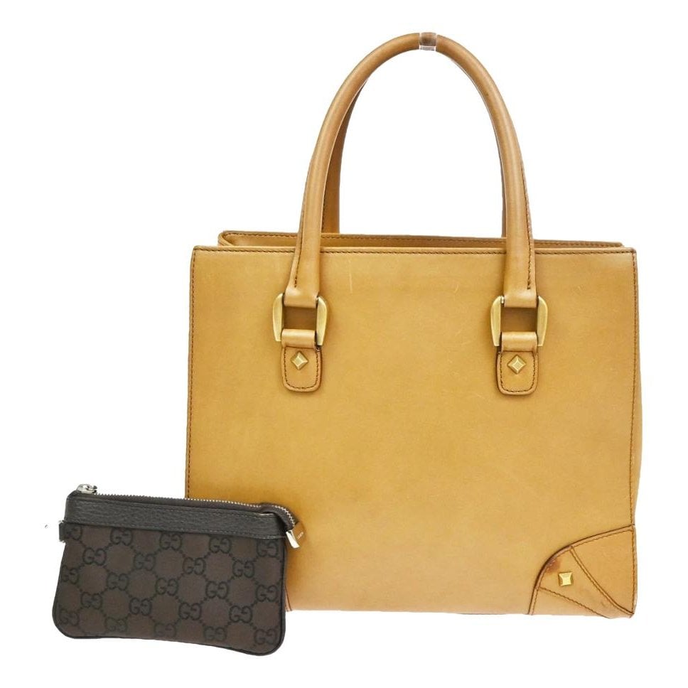 Leather tote