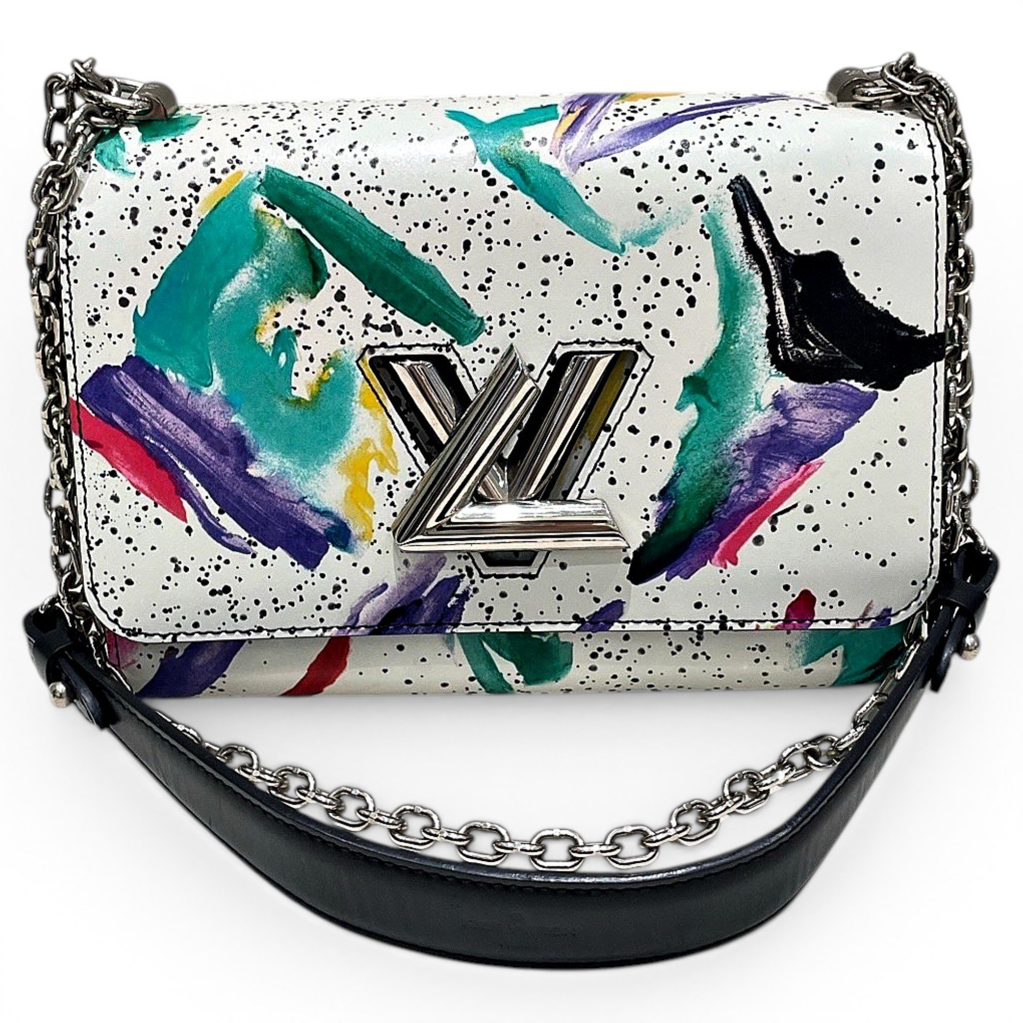 Twist leather crossbody bag