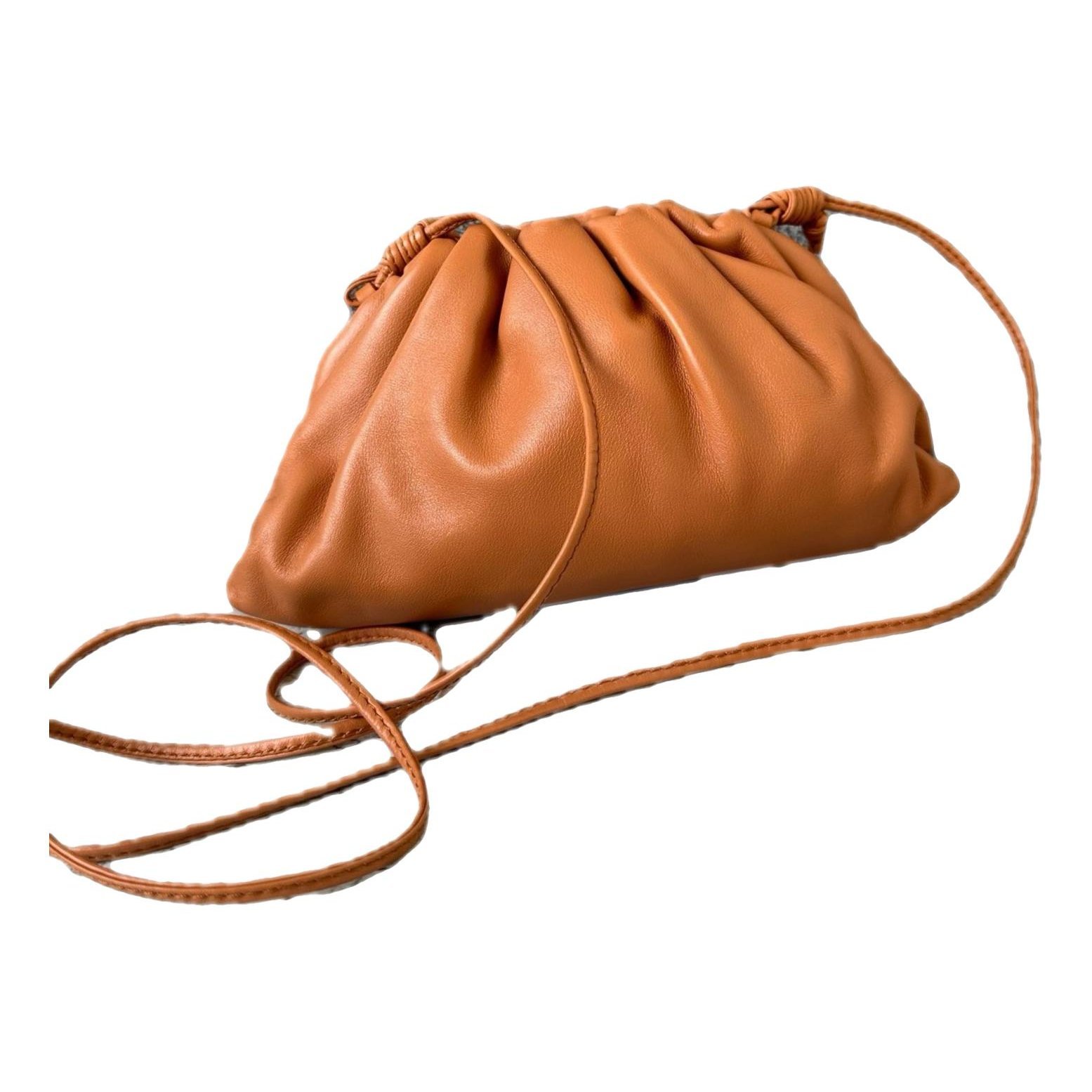 Pouch leather handbag