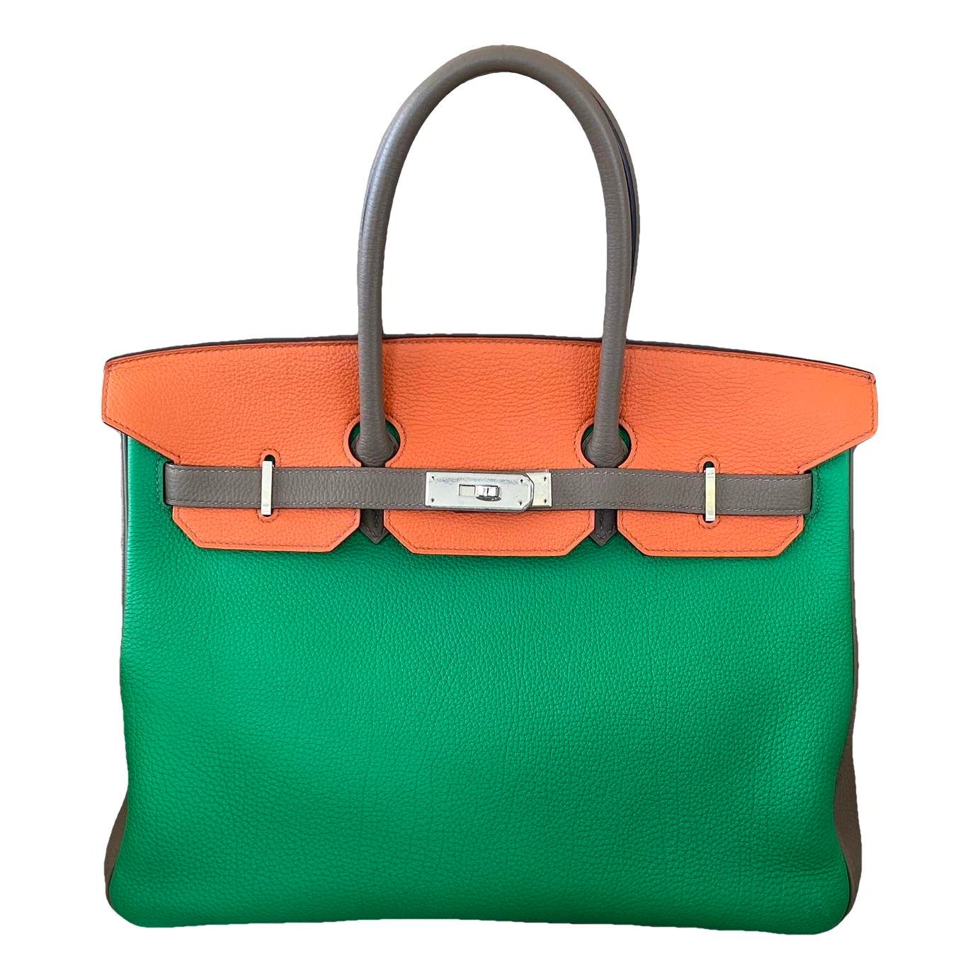 Birkin 35 leather handbag
