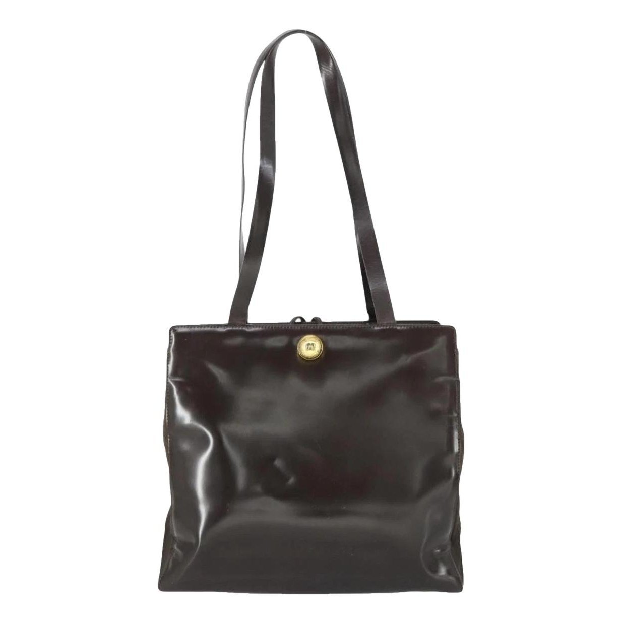 Leather clutch bag