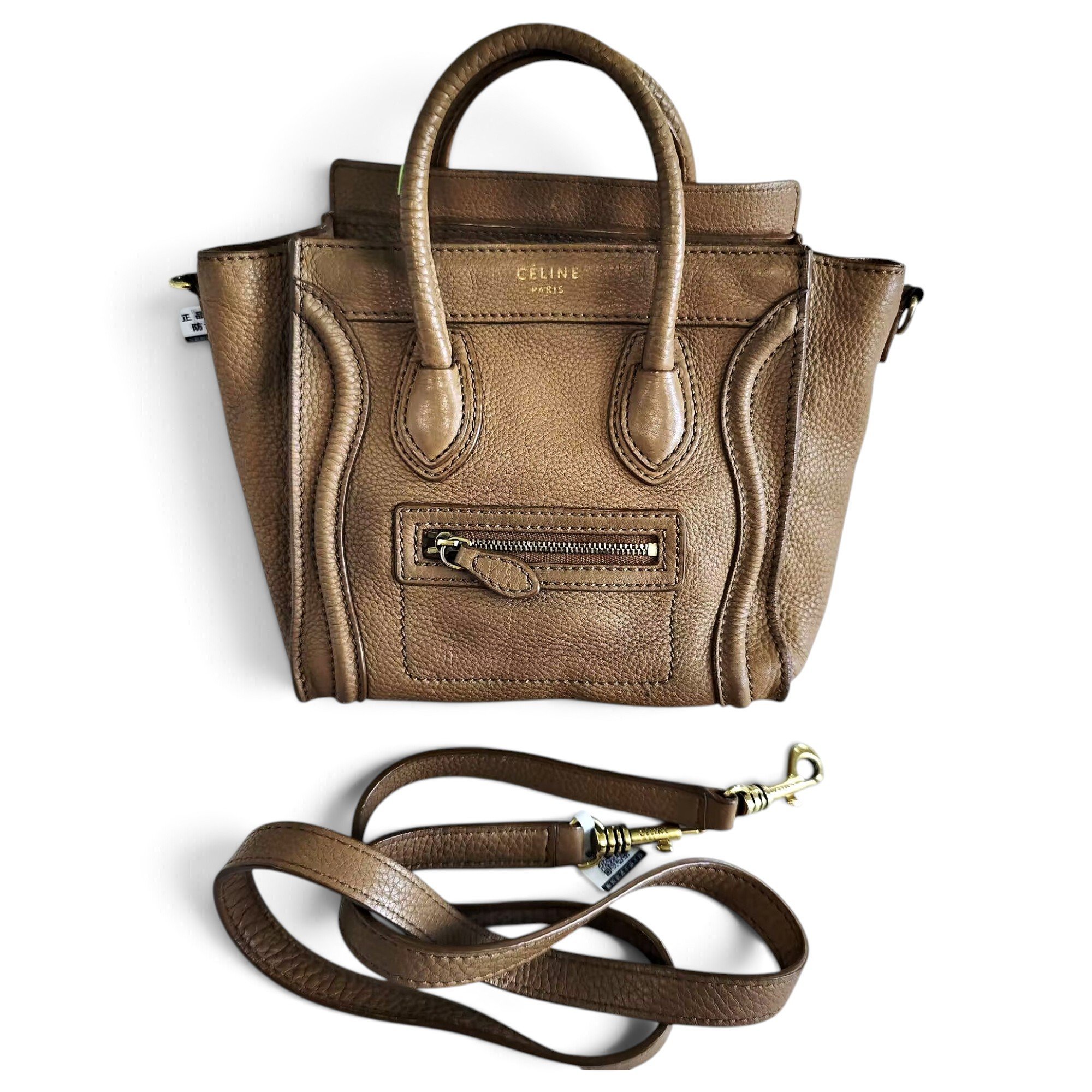 Nano Luggage leather handbag