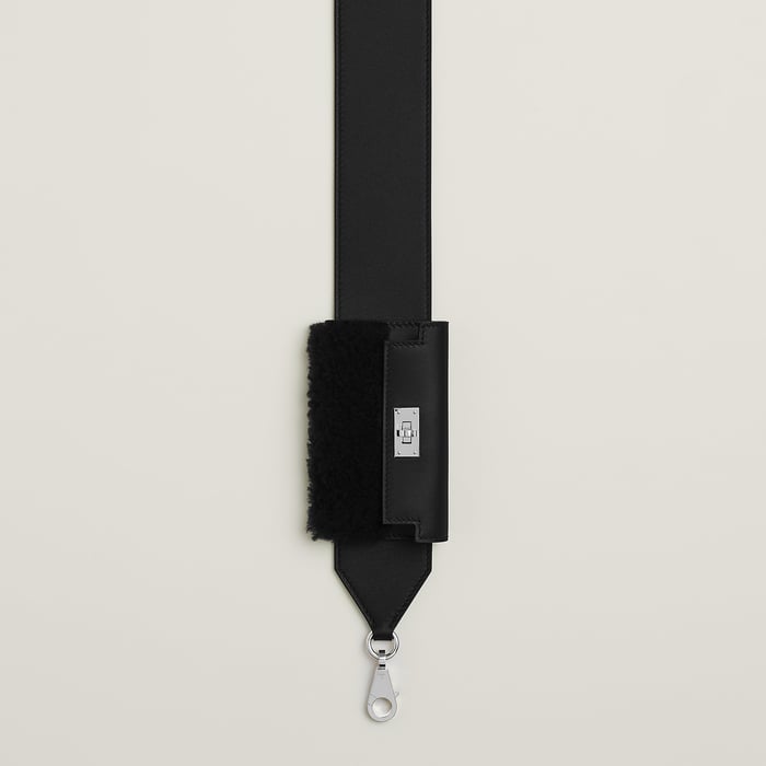 Noir Kelly Pocket Pluch Bag Strap
