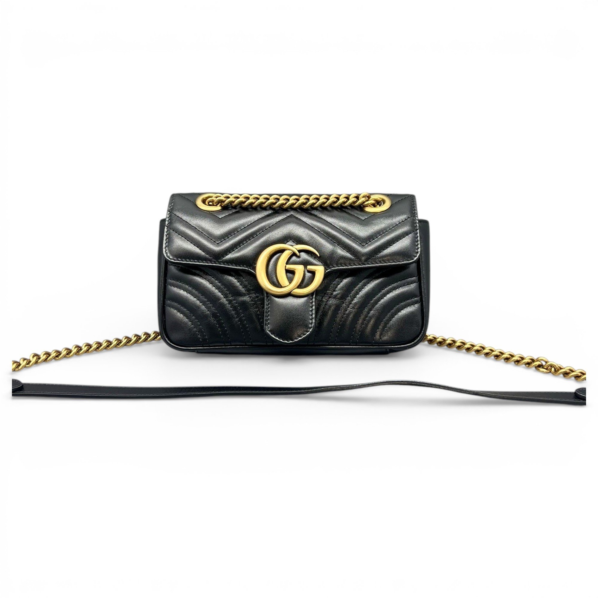 GG Marmont Flap leather handbag