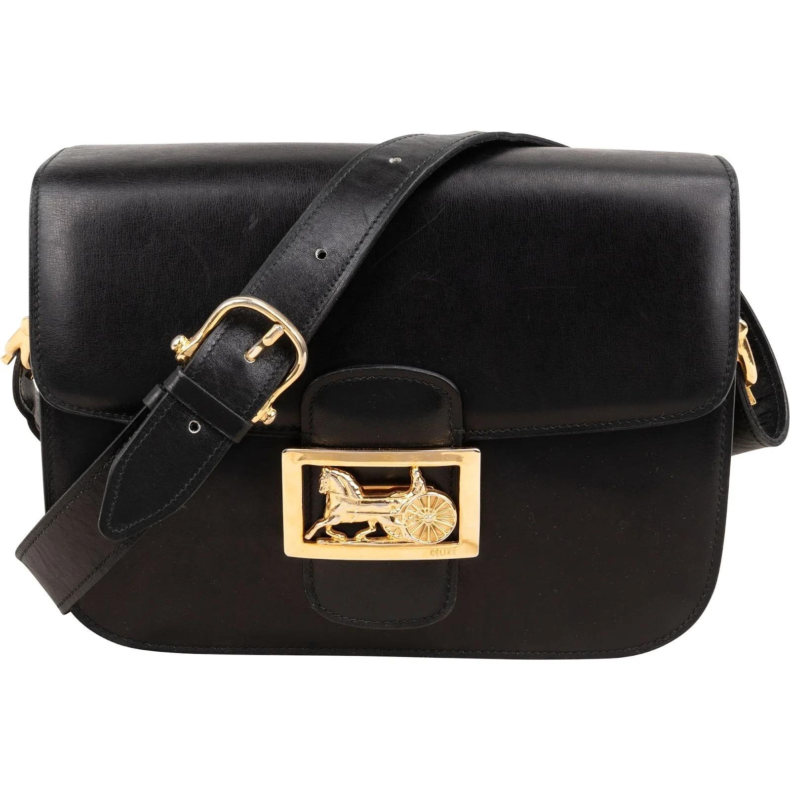 Triomphe leather handbag