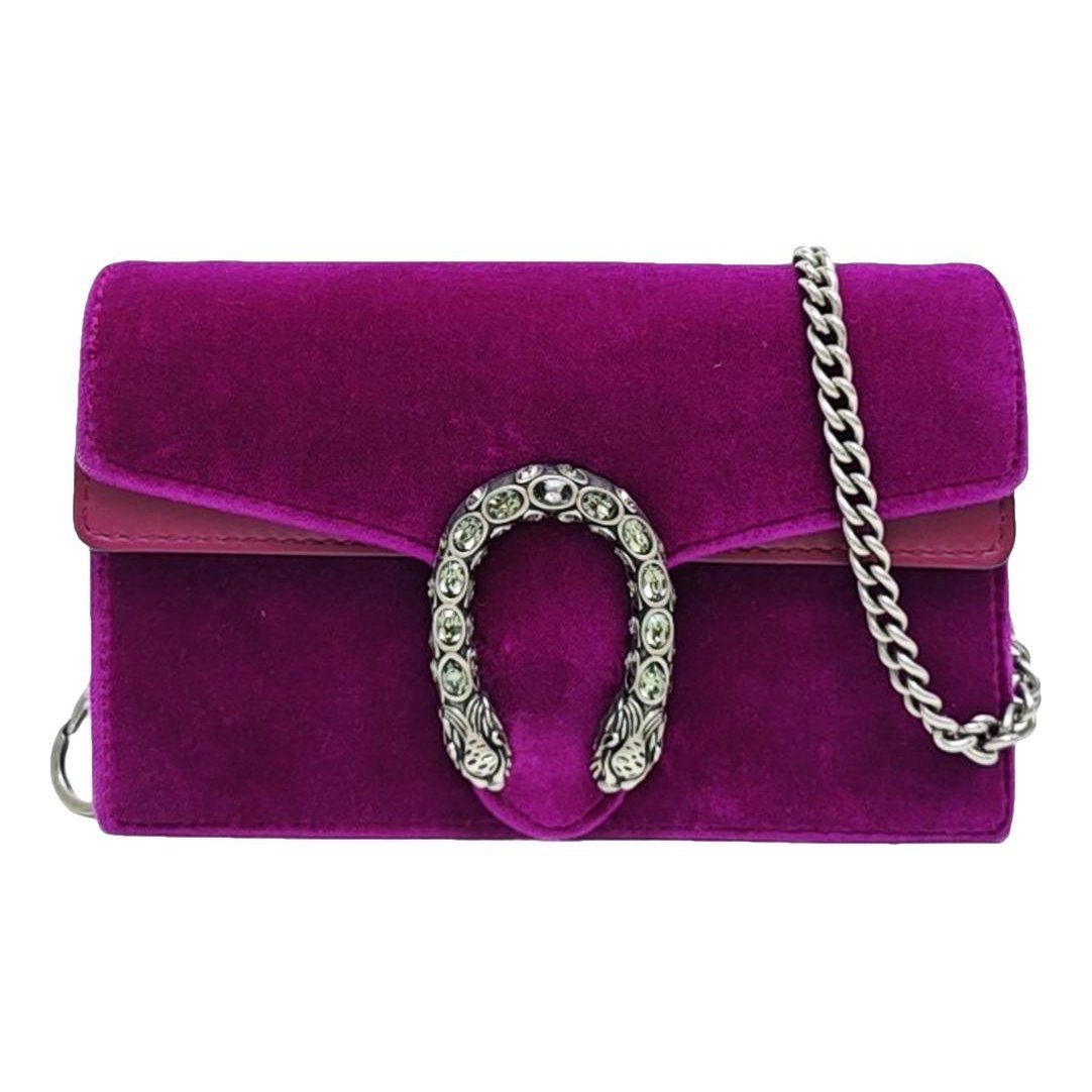 Dionysus Super Mini velvet crossbody bag