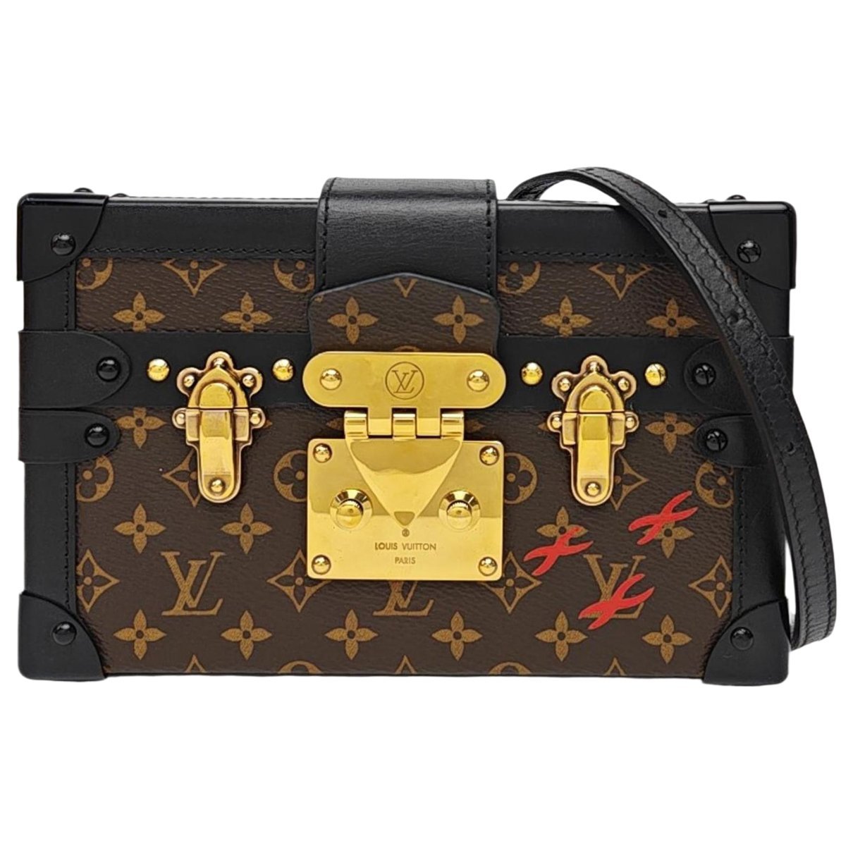 Petite Malle leather handbag