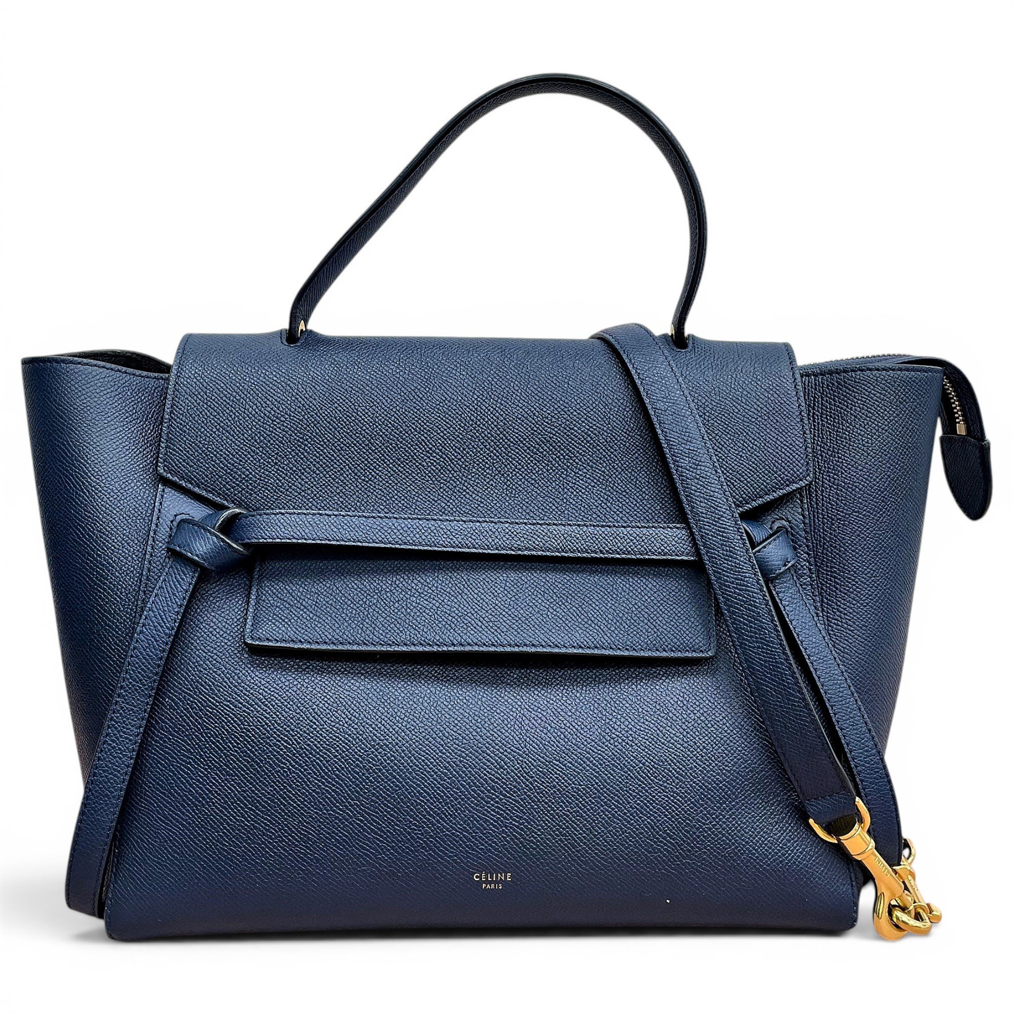 Belt leather handbag