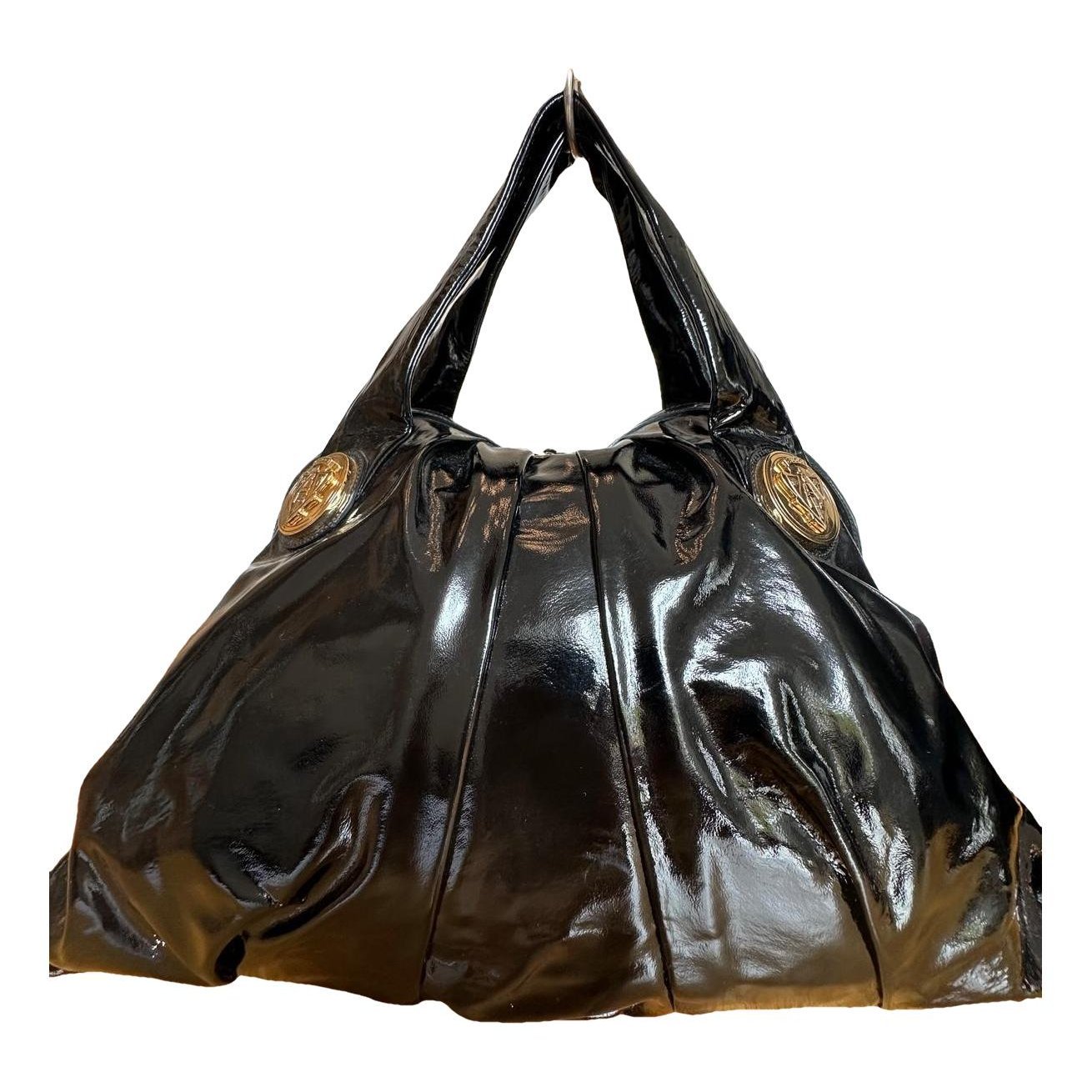 Hysteria patent leather handbag