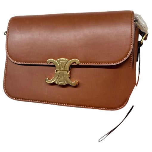 Triomphe leather handbag