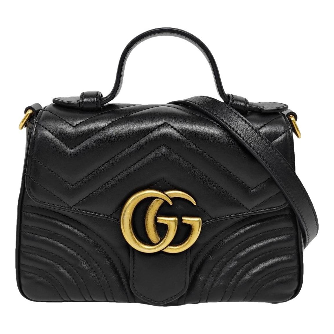 GG Marmont Flap leather handbag