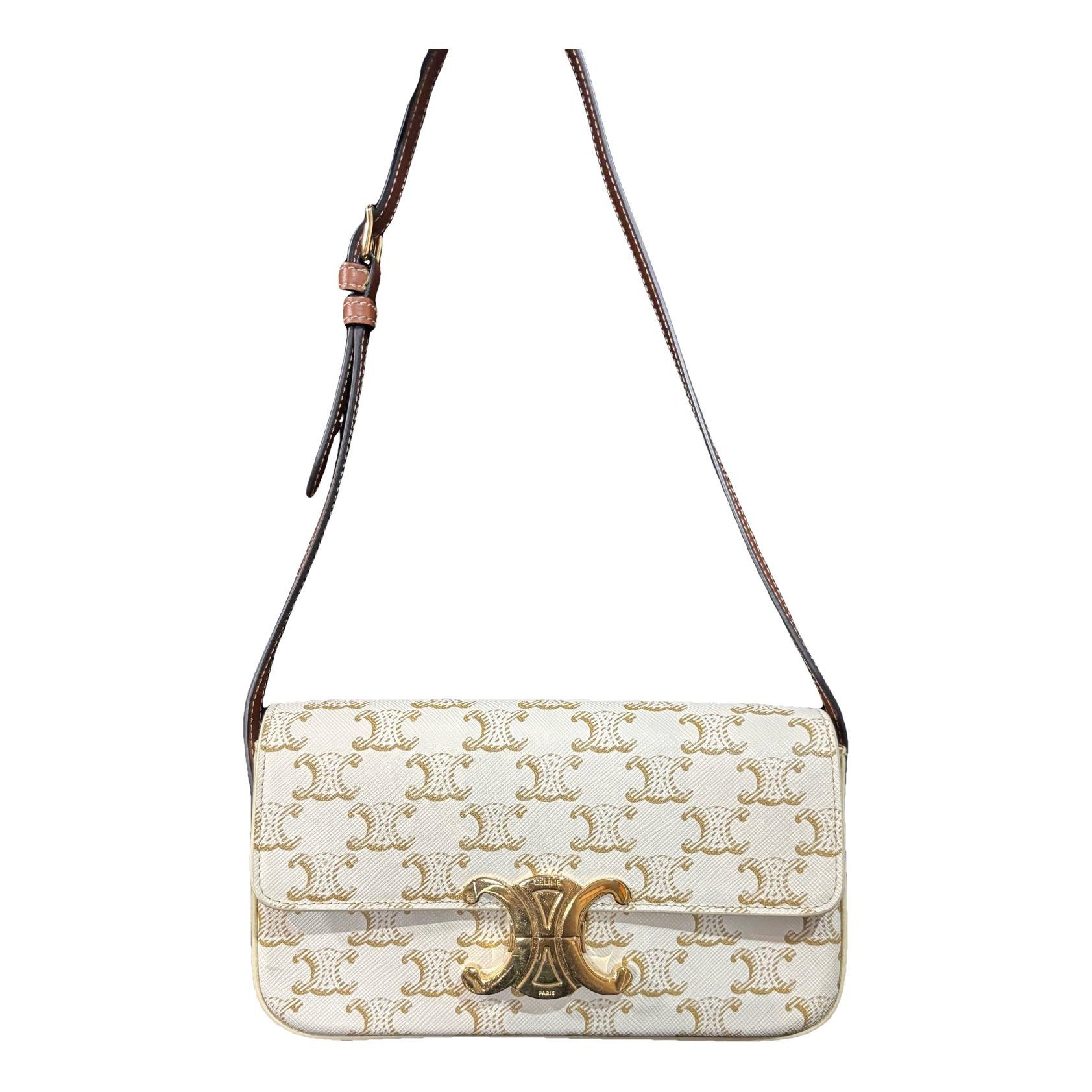 Triomphe Long leather handbag