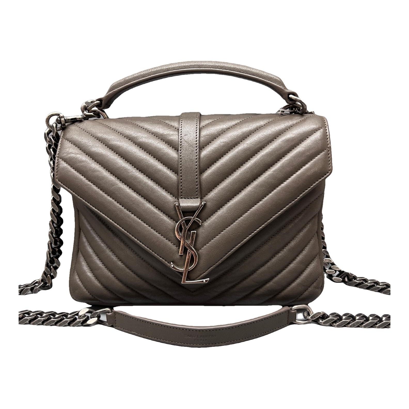 Collége monogramme leather handbag