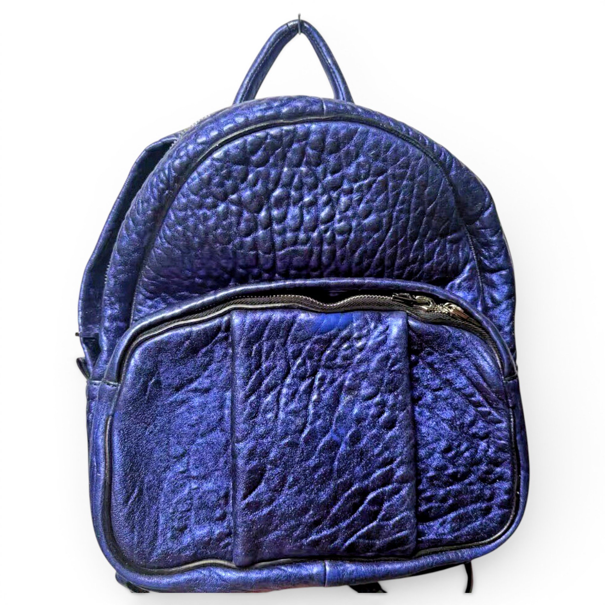 Leather backpack