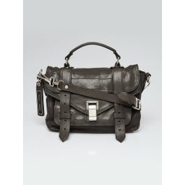 Proenza Schouler Proenza Schouler Grey Leather PS1 Tiny Satchel Bag