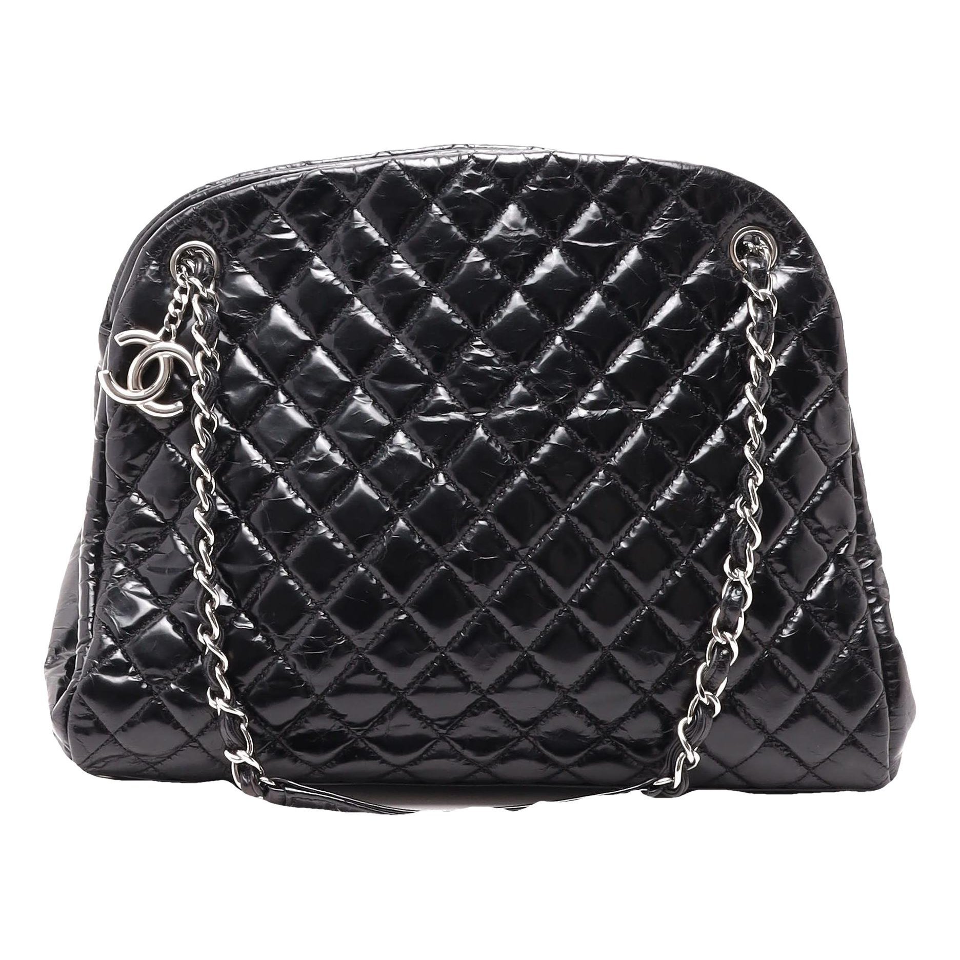 Mademoiselle patent leather handbag