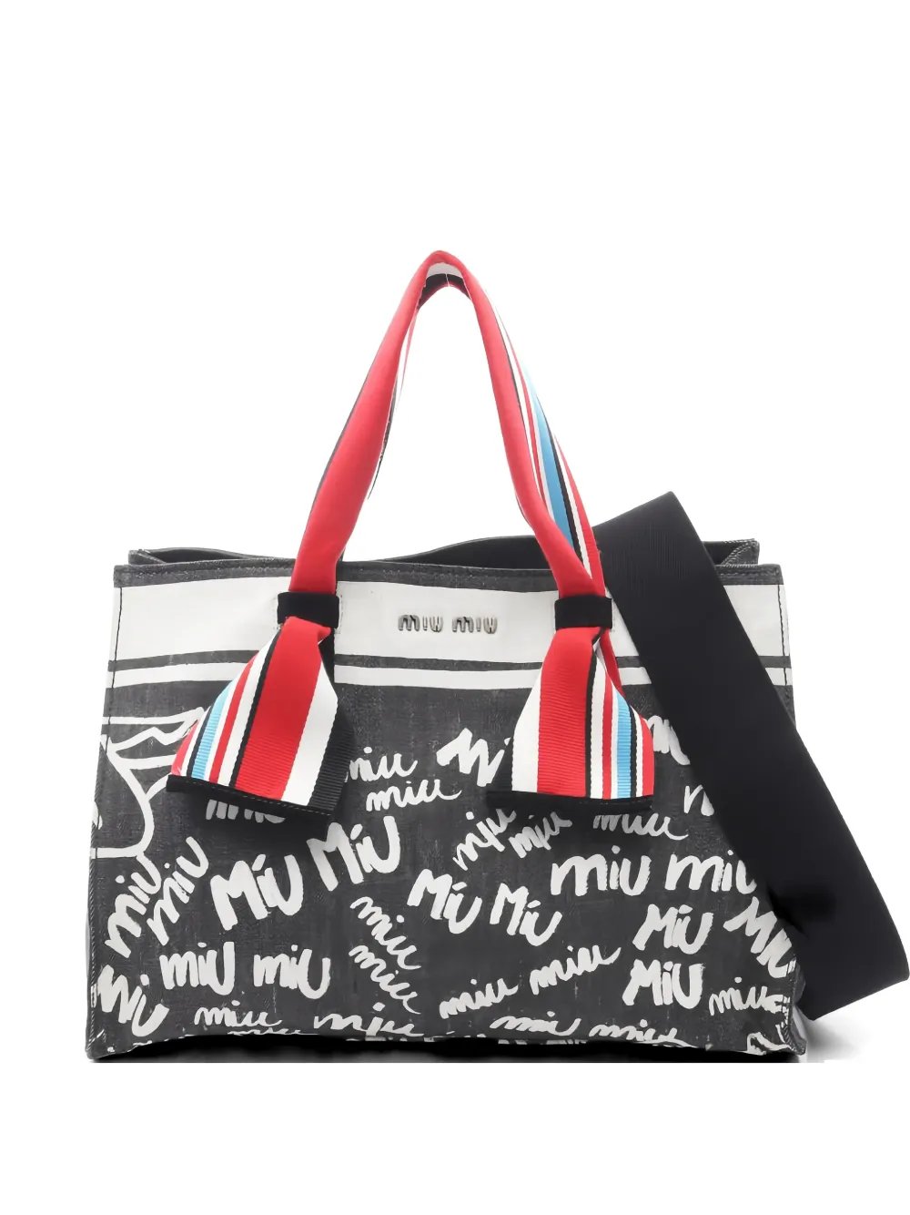 2010s logo-plaque tote bag