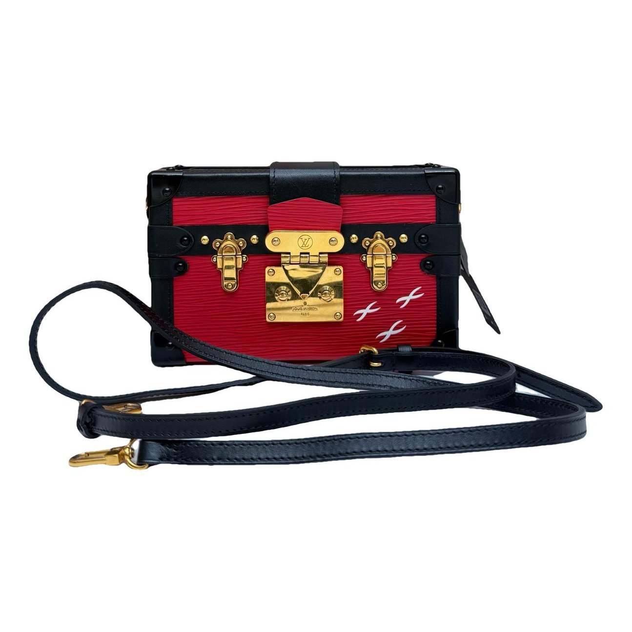 Petite Malle leather handbag