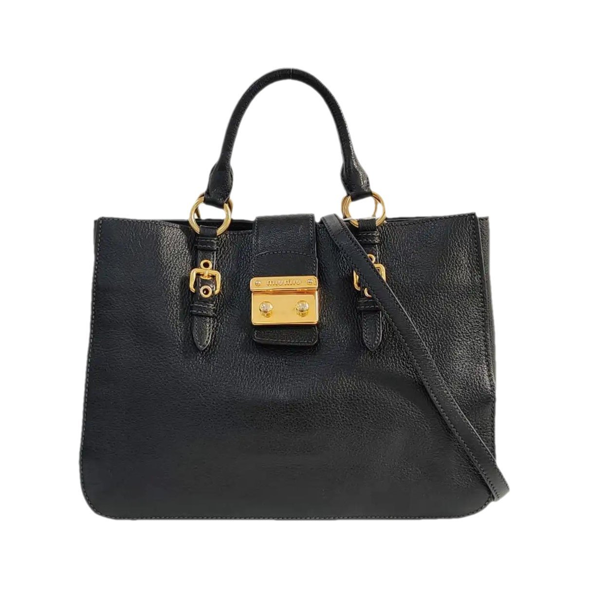Madras leather handbag