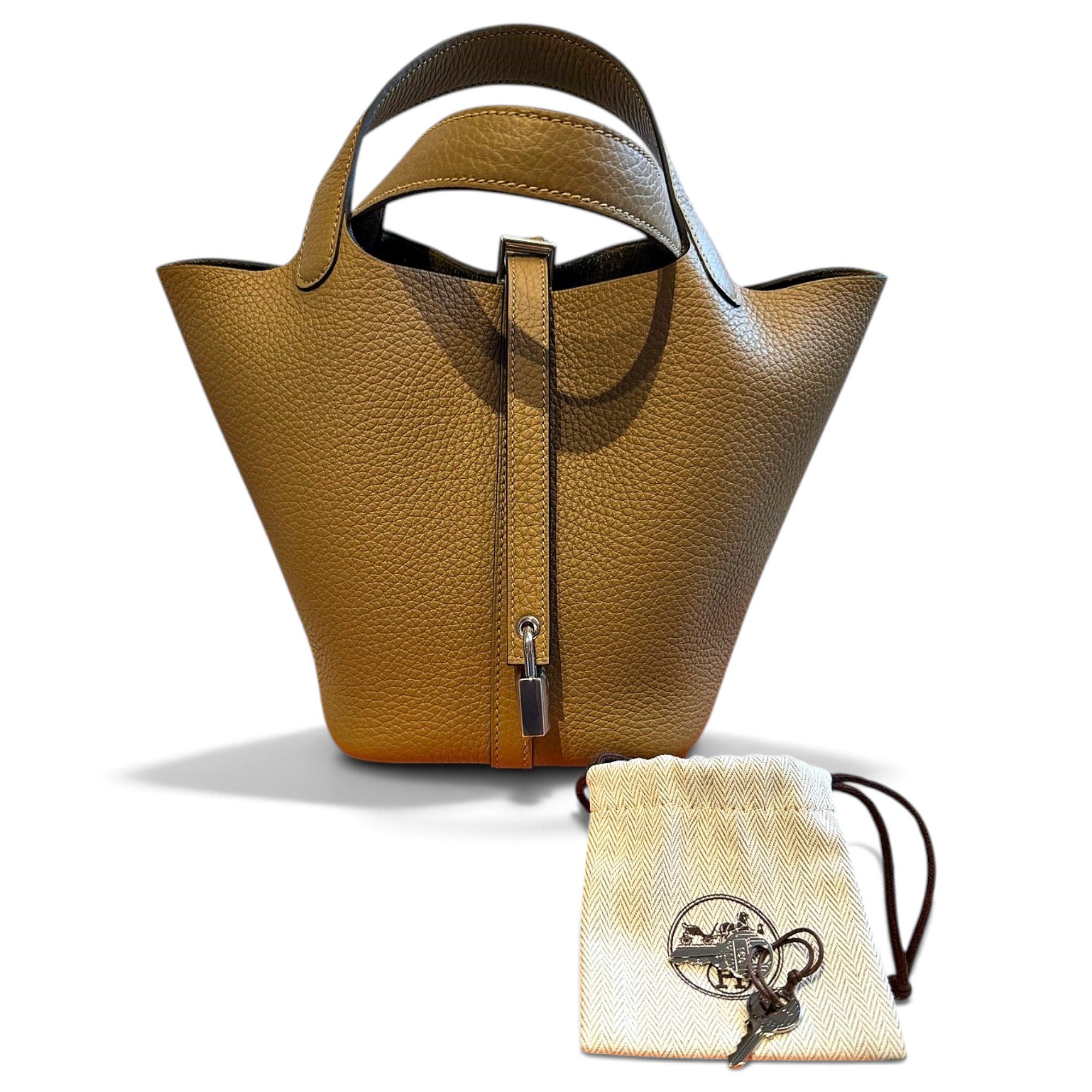 Picotin leather handbag