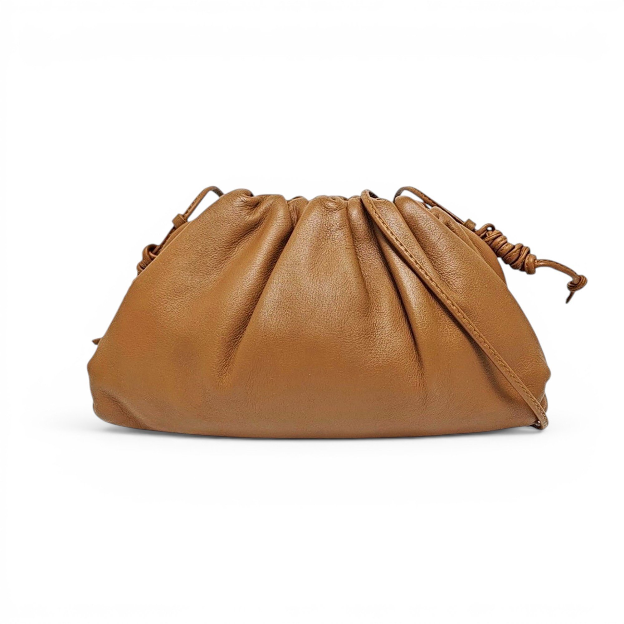 Pouch leather handbag