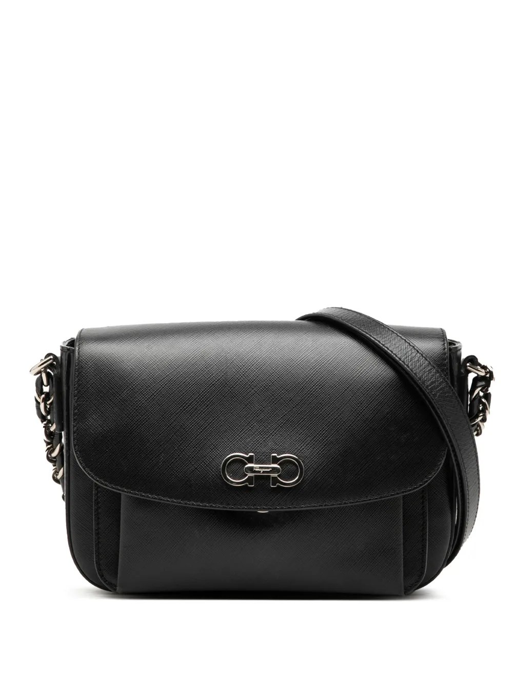 2010-2026 Small Leather Double Gancini Sandrine shoulder bag