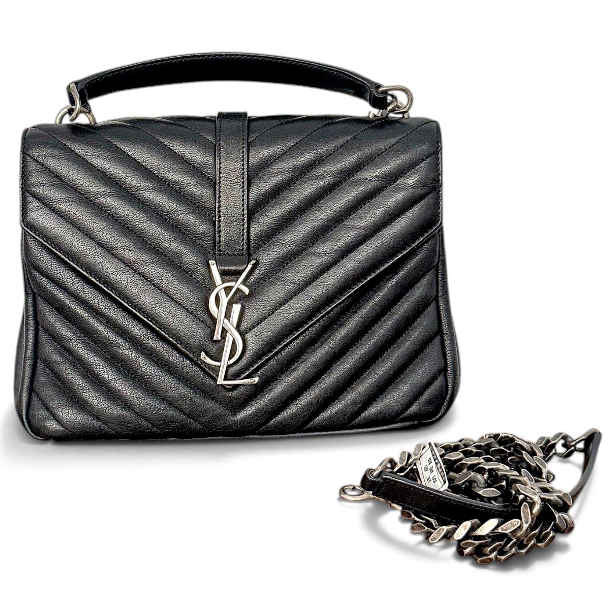 Collége monogramme leather handbag