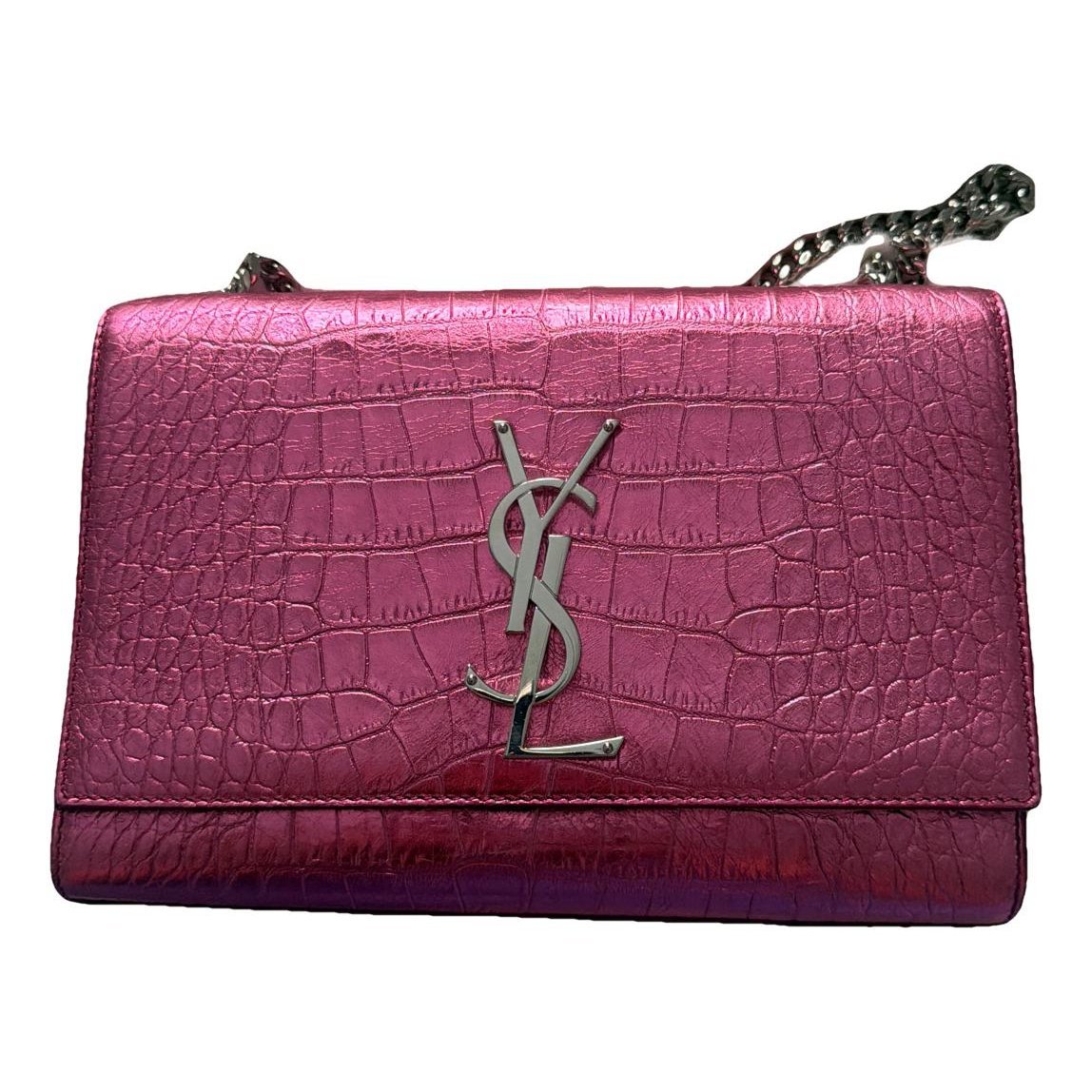 Leather clutch bag