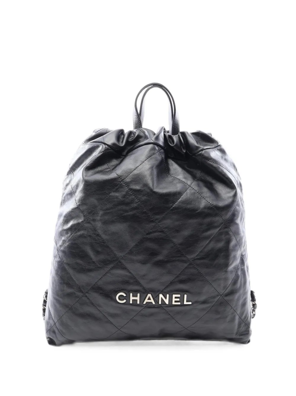22 quilted leather backpack