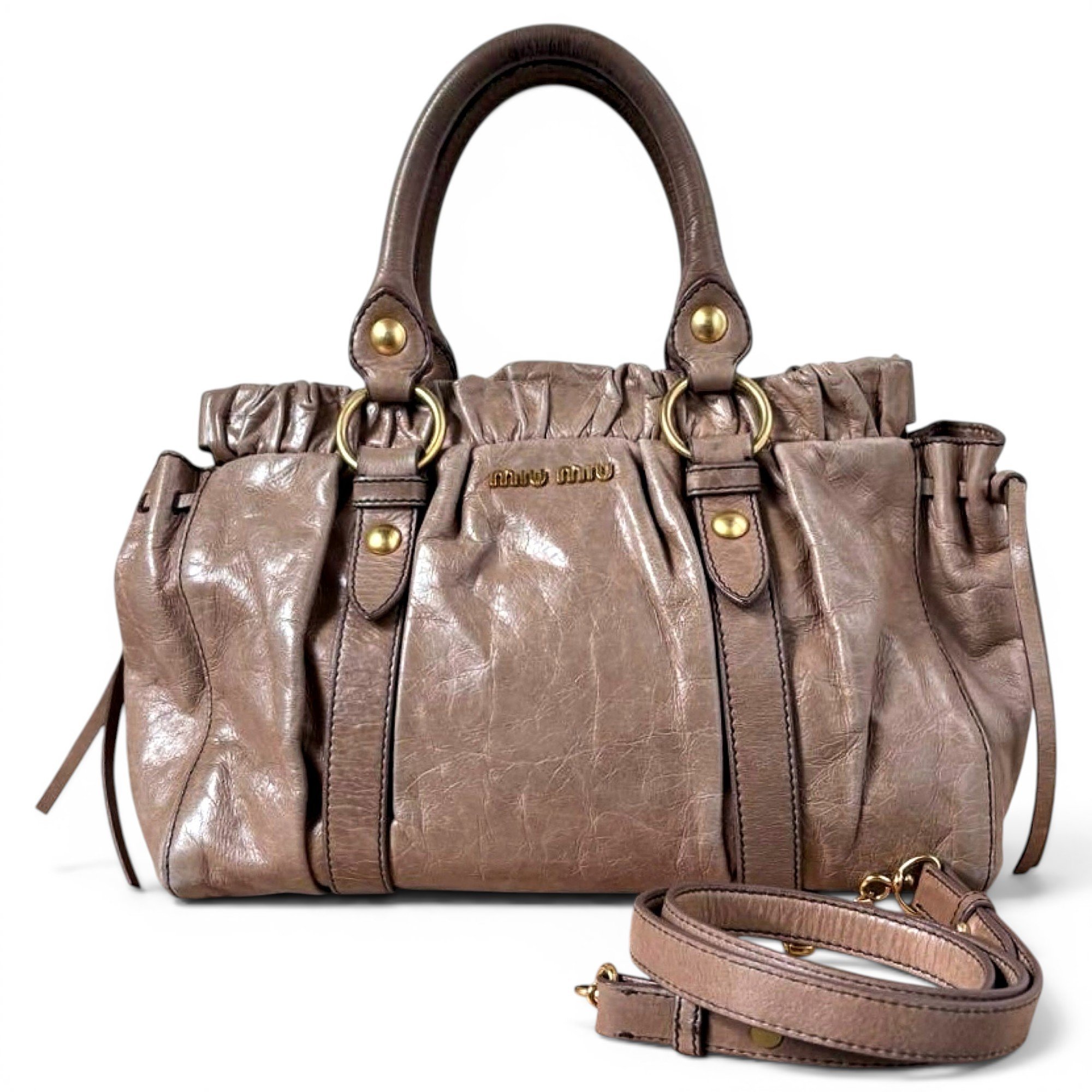 Vitello leather handbag