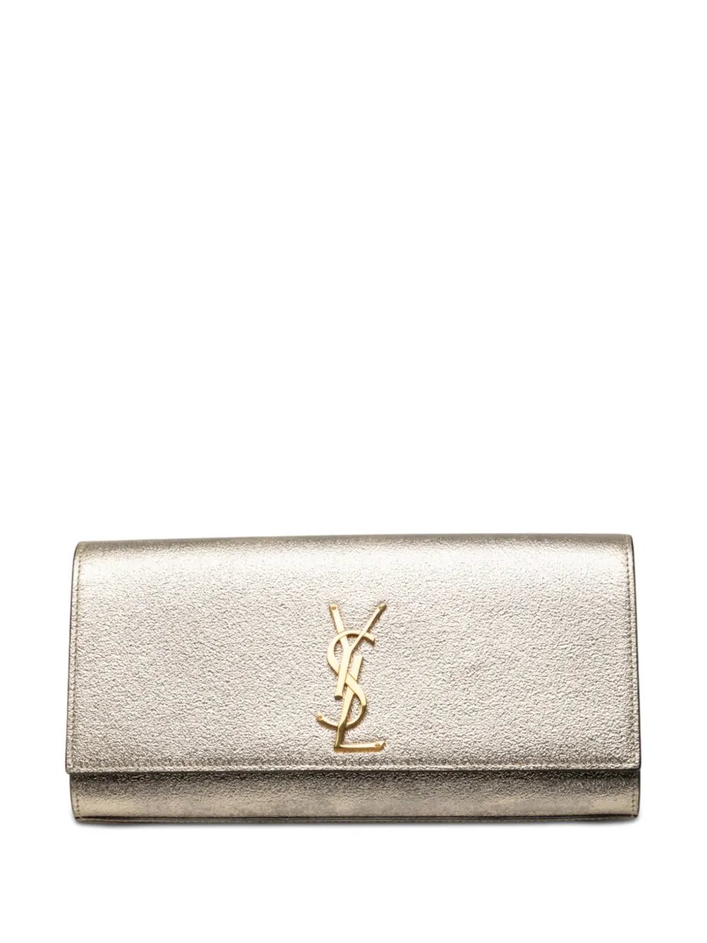 Saint Laurent 2018 Metallic Calfskin Cassandre clutch bag