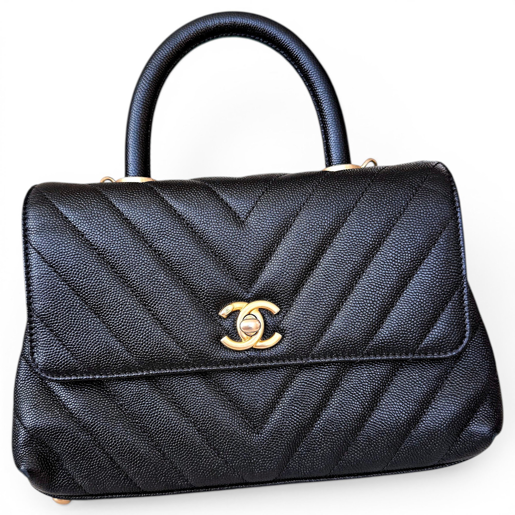 Coco Handle leather handbag
