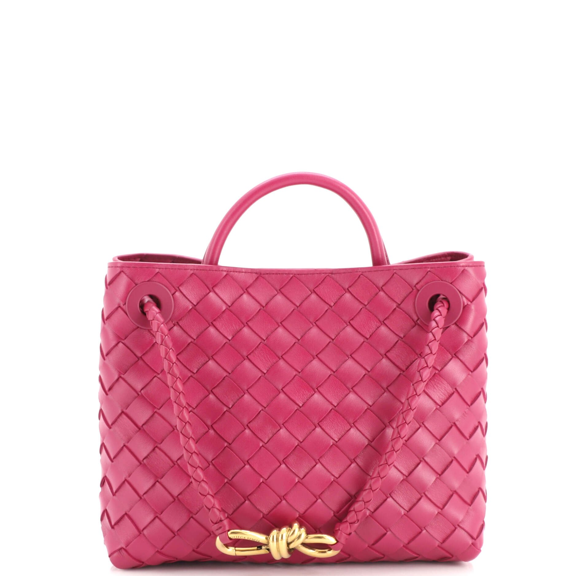 Andiamo Top Handle Bag Intrecciato Nappa Small