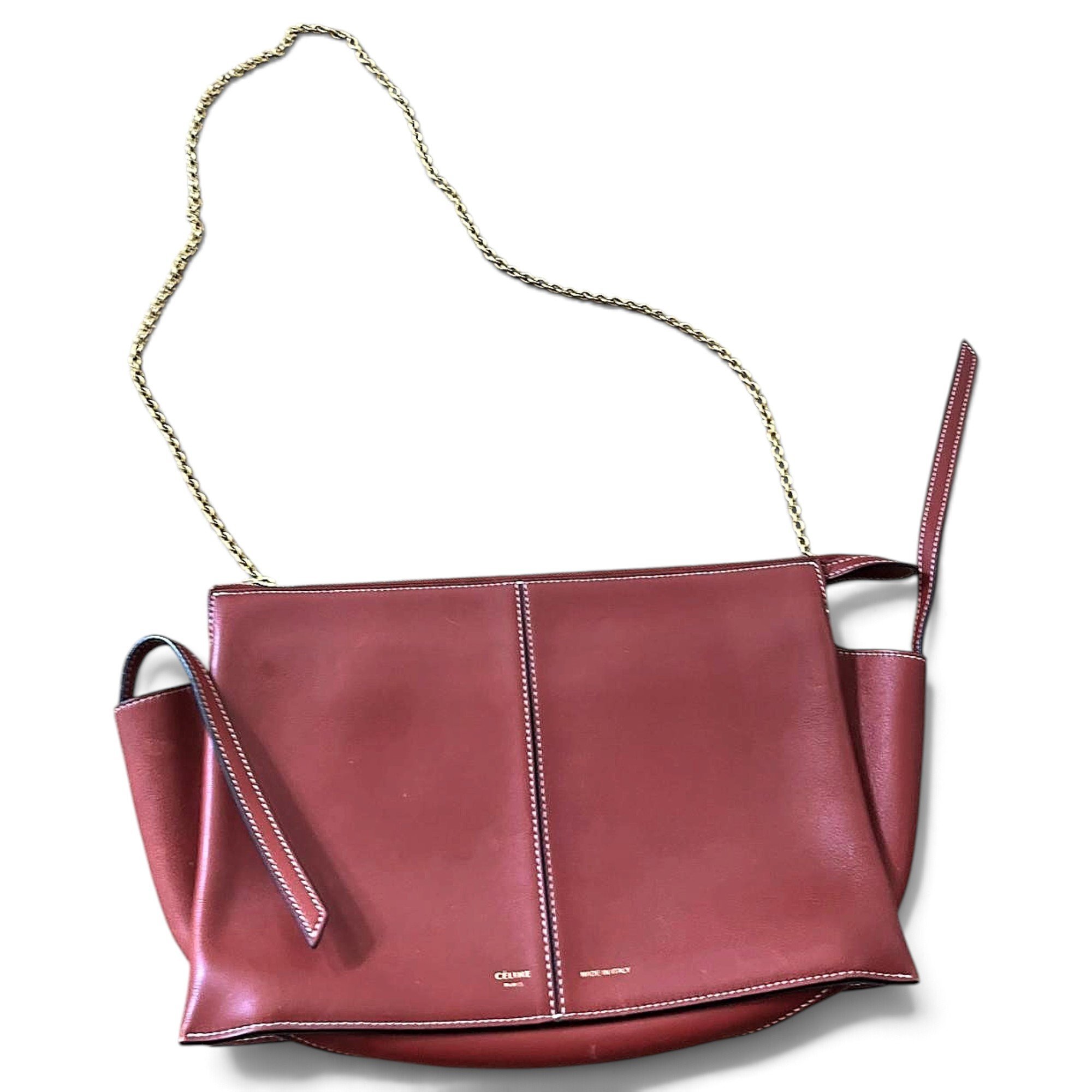 Tri-Fold leather crossbody bag