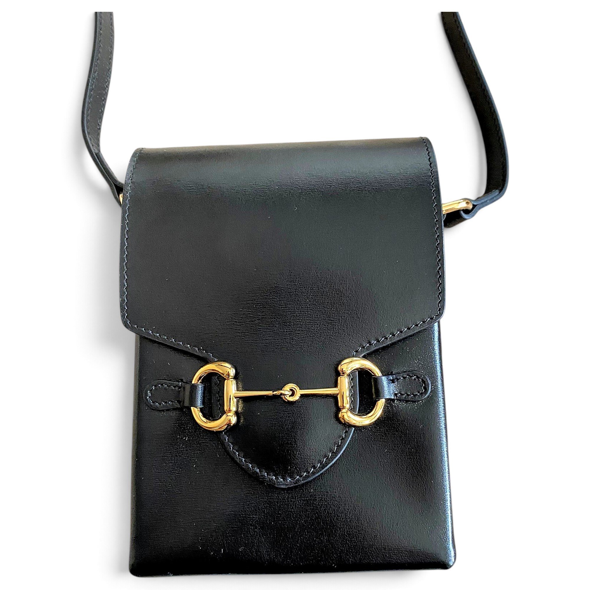 Horsebit 1955 Vertical leather crossbody bag