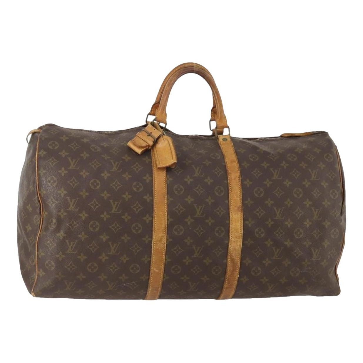 Keepall leather travel bag
