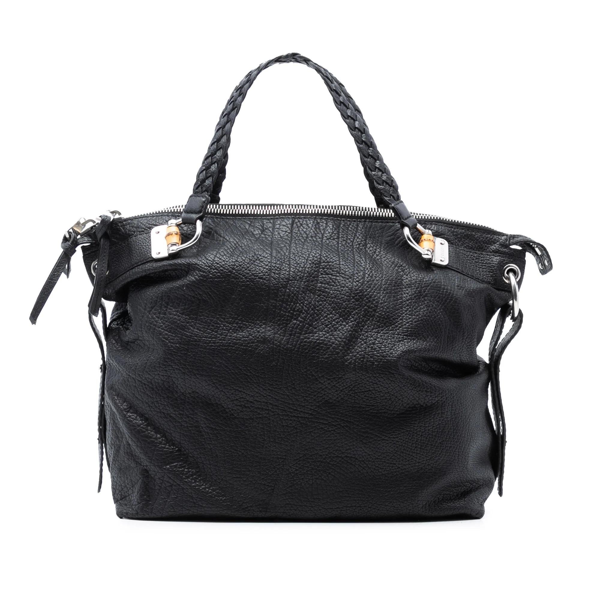 Bamboo leather tote