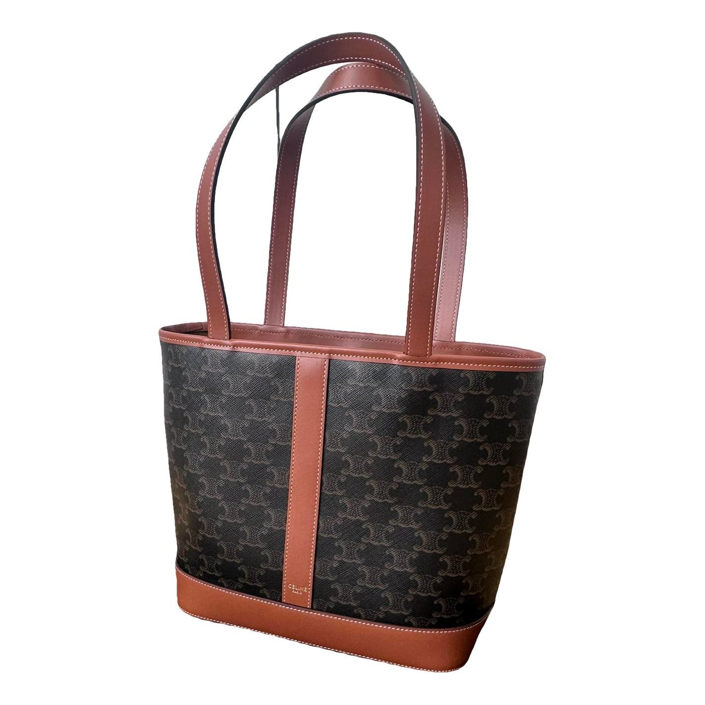 Cabas leather tote