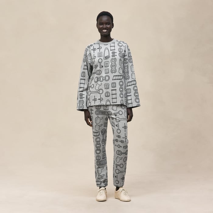 Gris Byzantin "Cahier Du Colporteur" Sweatshirt