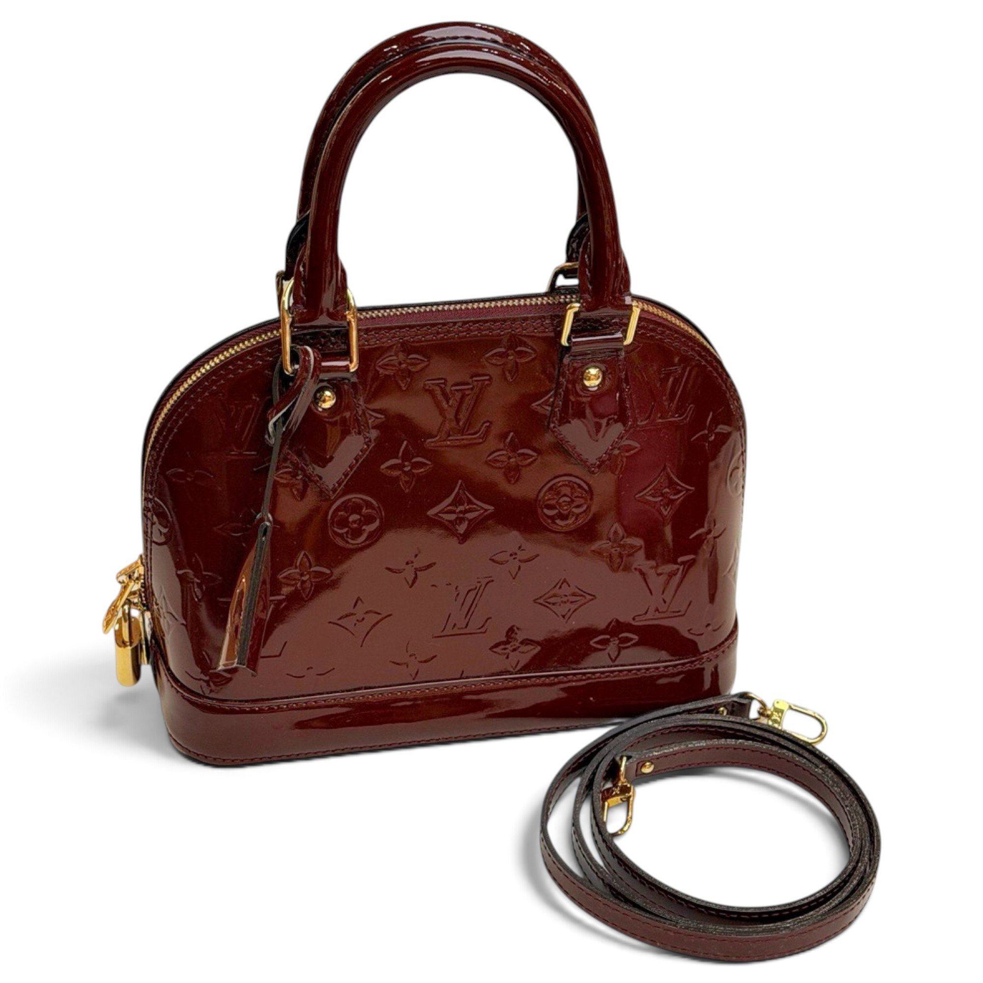 Alma BB patent leather handbag