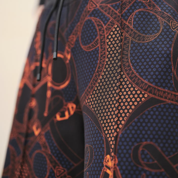 Noir “eperon d'Or Bandana” 크롭 팬츠