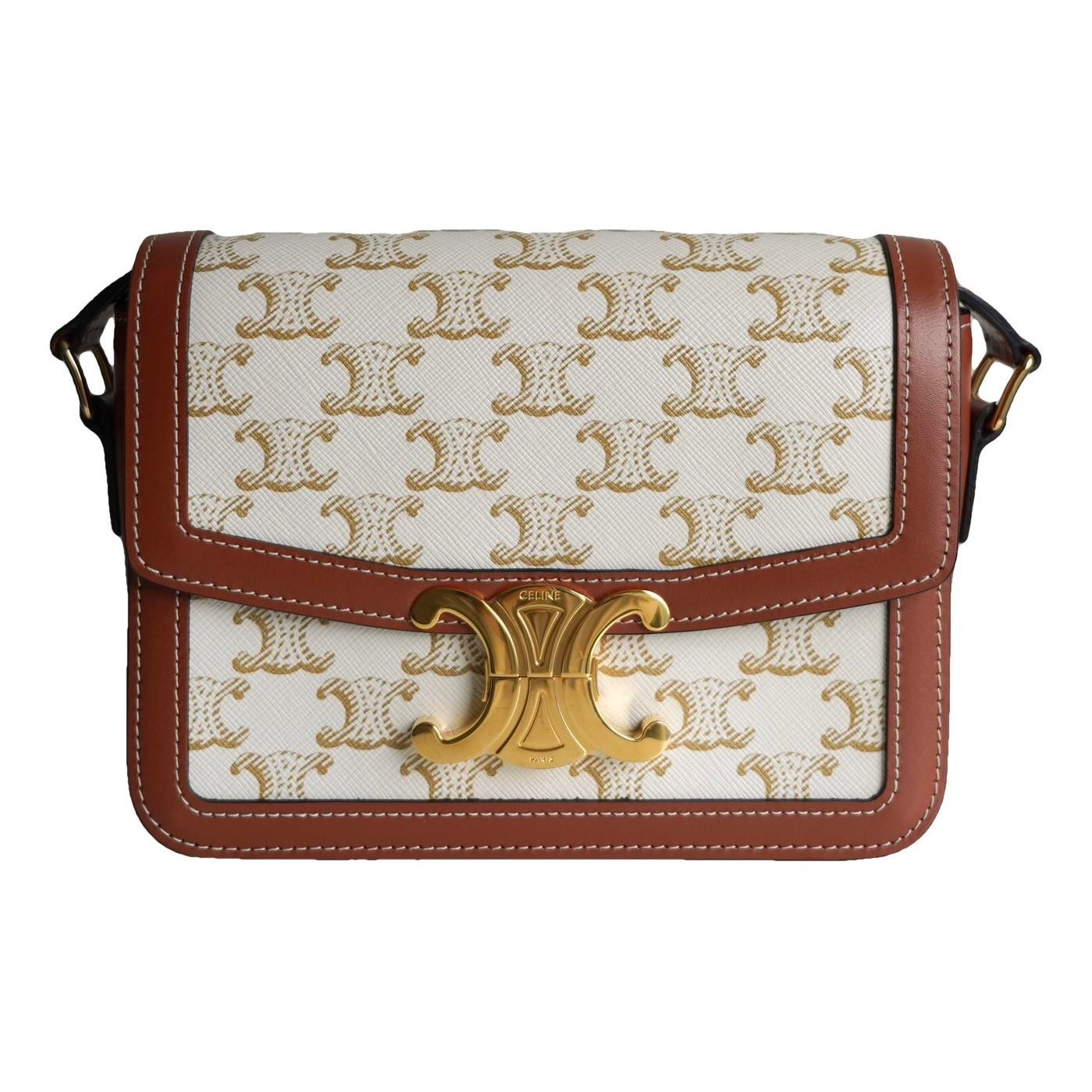 Triomphe leather handbag